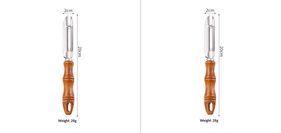 Wooden-Handle Peeler