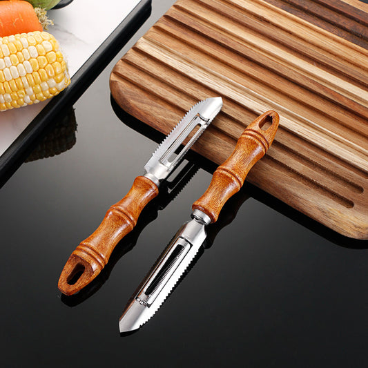 Wooden-Handle Peeler