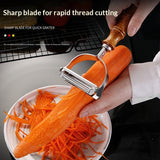 Wooden-Handle Peeler