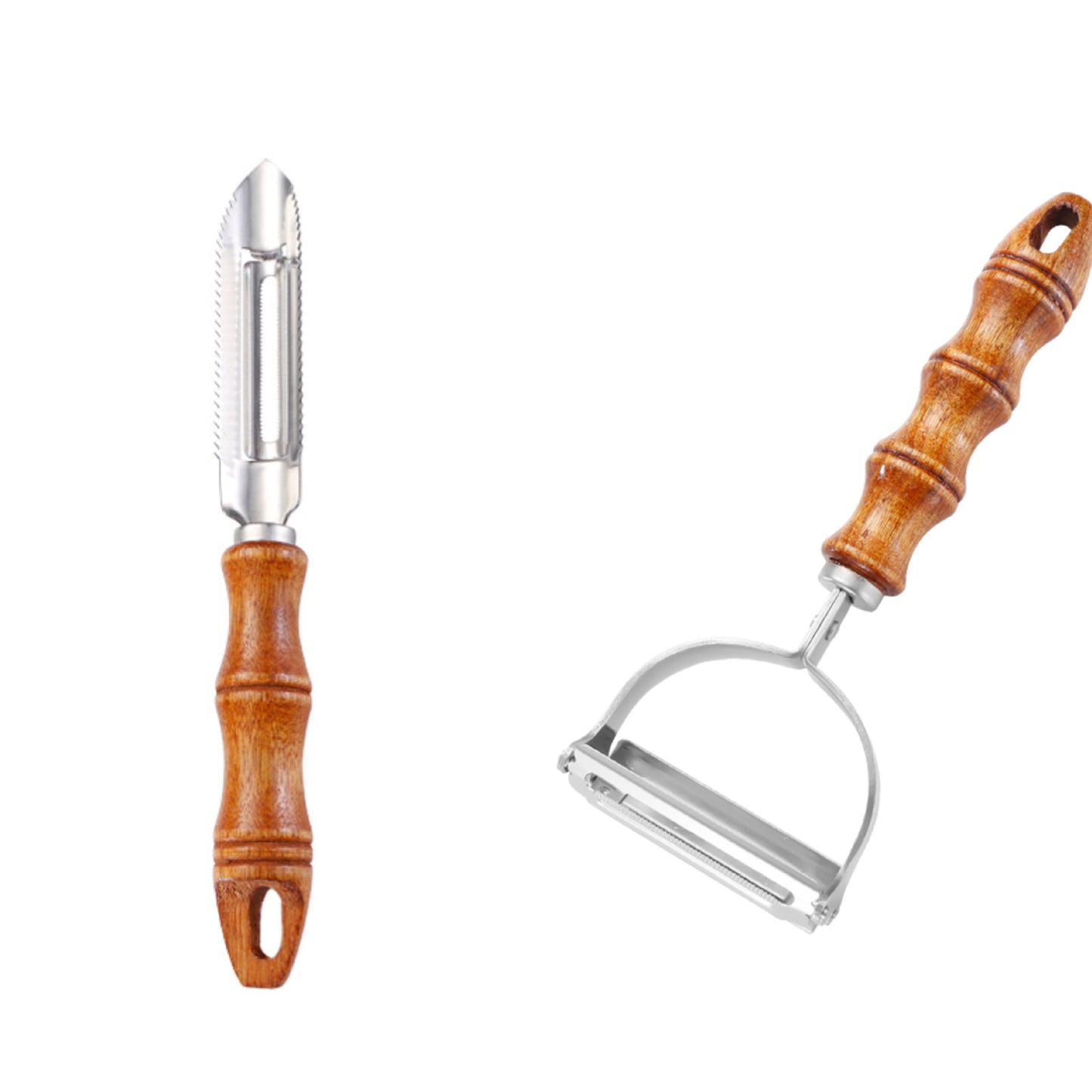 Wooden-Handle Peeler
